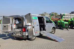  Beim Service-Wagen „VW T6“ setzt DiTec auf ein Innenausstattung des Fahrzeugeinrichtungen-Spezialisten Aluca.  