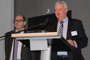  Joan Miro Ramos, Chairman EVIA, und Jürgen Göller, Chairmann EPEE, begrüßten die Eureka-Teilnehmer. 