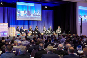  Die Podiumsdiskussion zum Thema "Digitalisierung in der Baubranche" sorgte für spannenden Gesprächsstoff. 