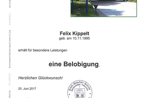  Belobigung der Schule  