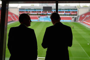  Das Fachorum fand in Leverkusen im Fußballstadion statt.  