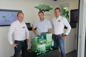  Sebastian Erhardt, Bitzer, Ralf Föhrder, Frigotechnik Bissendorf, Benjamin Vornweg, Bitzer, im IQ-Truck 