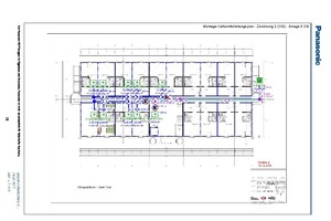  Montage-Kältemittelleitungsplan für das 3. OG, ebenfalls erstellt mit der VRF-Planungssoftware VRF-Designer 