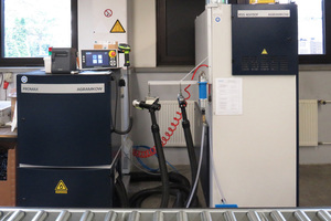  "Promax-S"-Füllstation für brennbare Kältemittel und Versorgungsschrank in der Erba-Produktion 