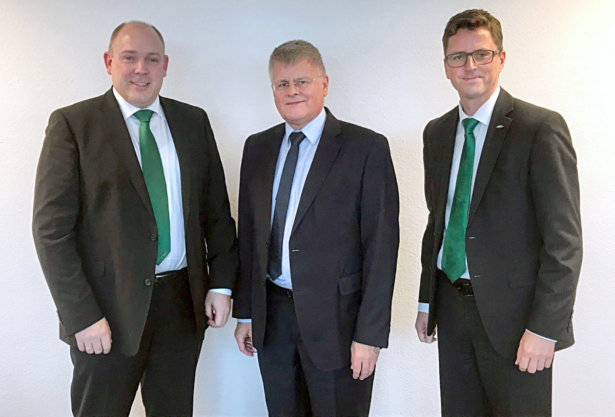 Rainer Große-Kracht (li.), Dr. Horst Peter Wurm (Mitte) und Frank Hartmann (re.)