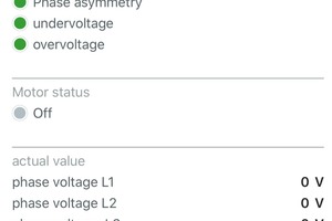  Bild 4: Darstellung der Netzparameter am Smartphone 