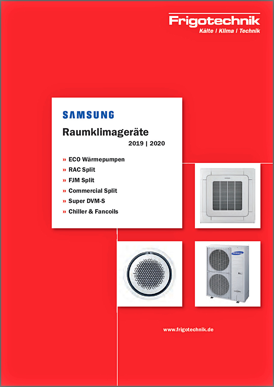 Katalog für Samsung-Raumklimageräte 