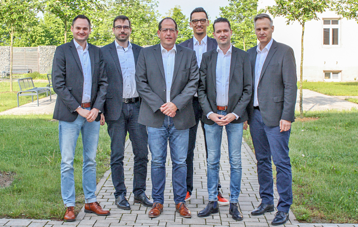 Olaf Kurek, Benjamin Klasen, Ulrich Lenz, Daniel Weniger, Jörg Tollhausen sowie Stefan Fischer (v.l.n.r.)