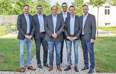 Olaf Kurek, Benjamin Klasen, Ulrich Lenz, Daniel Weniger, J?rg Tollhausen sowie Stefan Fischer (v.l.n.r.)