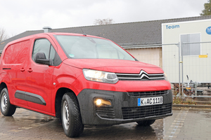  Der Testwagen: Ein „Citroën Berlingo Worker XL“ mit 73 kW Diesel und 1.000 kg Nutzlast.  