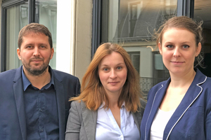  Das Team von Eurovent Market Intelligence (EMI) mit (v.l.n.r.) Yannick Cotrelle, Inna Collet und Anaïs Hamon stellte sich den Fragen der Redaktion 