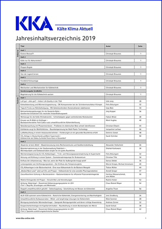 KKA-Jahresinhaltsverzeichnis 2019