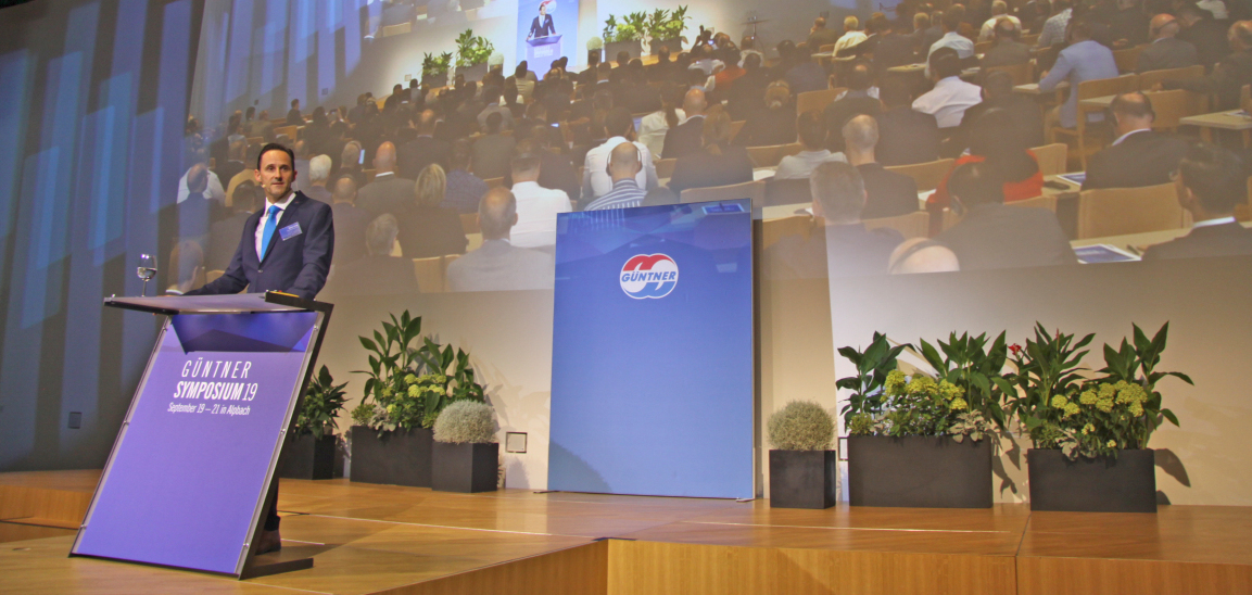 Güntner-Geschäftsführer Martin Haug begrüßte die Gäste beim Symposium in Alpbach. 