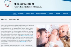  Die Kampagnenwebseite „Mindestfeuchte 40 %“  