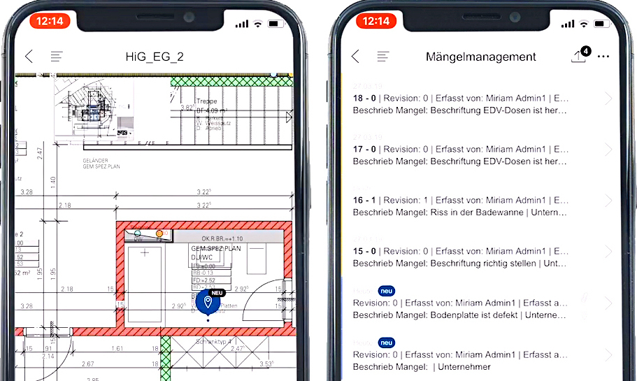 App für ein effizientes Mängelmanagement von OLMeRO