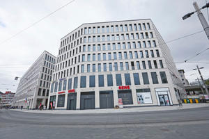  Die beiden Geschäftshäuser des Projektes „City Gate Bremen“ am Bahnhofsplatz der Hansestadt 