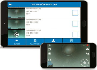 App f?r Videoinspektionssystem von W?hler