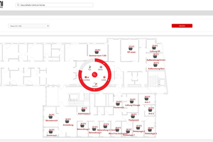  Anhand von übersichtlichen Karten-, Listen- oder Grundrissansichten können zahlreiche Kurzinformationen zu Energieverbrauch und Alarmmeldungen jederzeit abgefragt werden.  