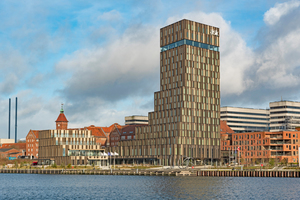  Der berühmte Architekt Frank Gehry hat für den alten Industriehafen von Sønderborg einen Entwurf mit zehn Bauprojekten erstellt. Eines davon ist das Hotel Alsik 