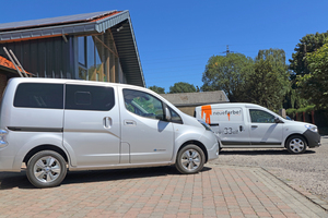  Der e-NV200 wurde mehrere Tage im Arbeitsalltag des Malerbetriebs ?neuefarbe!? in und um Mönchengladbach getestet. 