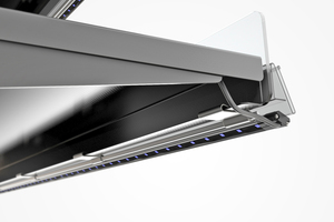  Die kompakte Bauform von LED und Leiste ermöglicht den Einsatz im geschlossenen Kühlmöbel. 
