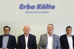  Die neue Erba-Führungsmannschaft (von links): Michael Schwengler (Prokurist und Verkaufsleiter), Thomas Hund (Geschäftsführer), Lars Kratzenberg (Inhaber und Geschäftsführer), Frank Töllen (Betriebsleiter) 