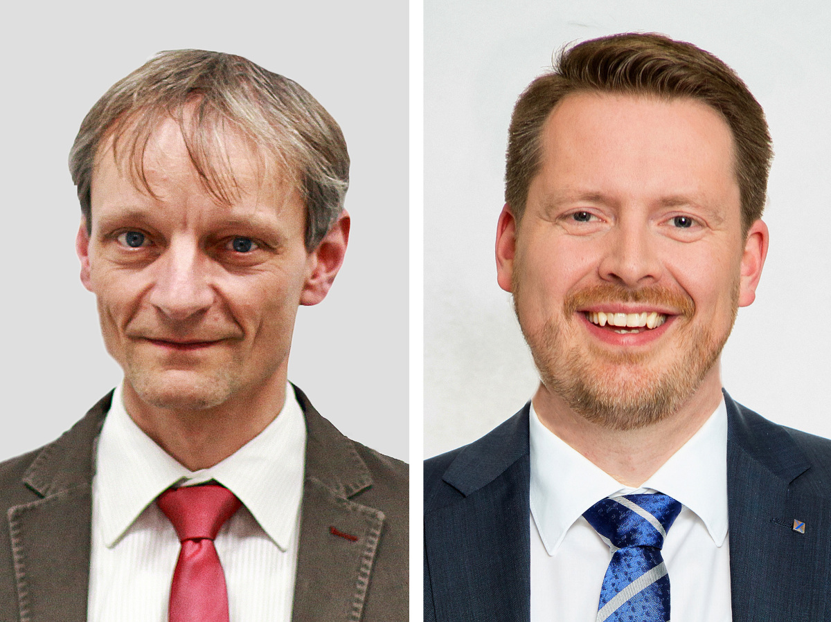 Dr. Ralph Krause (re.) und Dirk Scherder (li.)