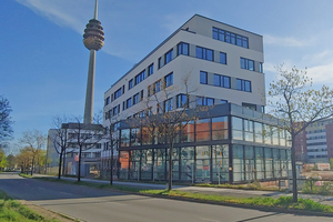  Fertig gestelltes Bürogebäude im Hansapark Nürnberg Quartier I 