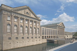  <div class="bildtitel">Das Pergamonmuseum auf der Berliner Museumsinsel ist Teil des UNESCO-Weltkulturerbes und wird momentan in einer umfassenden Grundinstandsetzung saniert. </div> 
