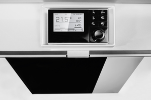  Die Systembedieneinheit „Logamatic HMC300“ ist in der Inneneinheit der Wärmepumpenanlage integriert.  