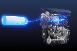  Mit Wasserstoff können auch entsprechend angepasste Verbrennungsmotoren betrieben werden.  