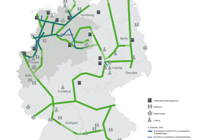  Plan des bundesweiten Wasserstoffnetzes  