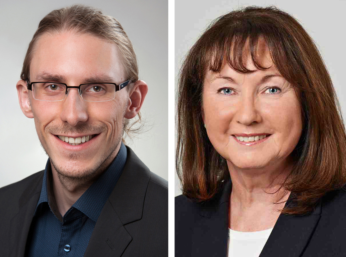 Dr. Alexander Schmeink (li.) und Dr. Karin Jahn (re.)