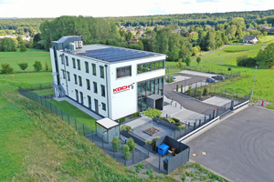  Die neue Zentrale der rheinland-pfälzischen Koch Industrieanlagen GmbH ist auf allen drei Etagen mit "profi-air"-Lüftungsanlagen von Fränkische ausgestattet. 