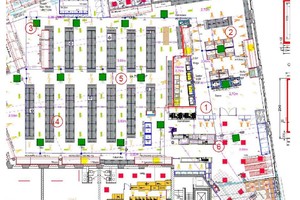  Das innovative Luftreinigungssystem ist in sechs der insgesamt 15 Kassettengeräte integriert, mittels derer der Markt temperiert wird 