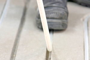  Die neue Fußbodenheizung „Daikin cut“ wurde innerhalb von zwei Tagen installiert  