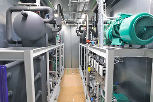  Blick in den NH3-Container – kundenspezifische Anlage zur energieeffizienten und nachhaltigen Kälteerzeugung 