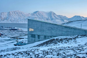  Der neue Eingang des Svalbard Global Seed Vault 