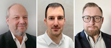 Nils-Holger Berling (links), Daniel Schenk (Mitte) und Marcel Neumann