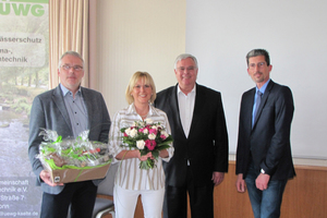  Verabschiedung von Sigrid Becker mit Thomas Kleinehr (r.), Karl-Heinz Thielmann und Olaf Baus (l.) 