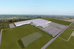  So wird die neue Daikin Produktionsstätte in Lodz (Polen) aus der Vogelperspektive aussehen. 