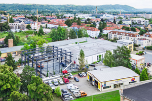  Neubau einer weiteren Fertigungshalle inklusive Bürotrakt in Dresden 2017 