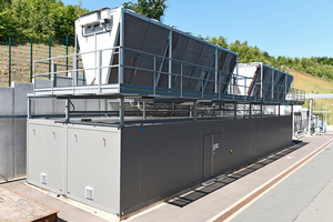  Das technotrans-Kühlsystem besteht aus einer Containerlösung, die 22 x 6 x 7 Meter misst und eine Kühlleistung von zwei Megawatt liefert 