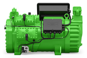  Bild 2: Die neuen Bitzer 8-Zylinder-Hubkolbenverdichter für transkritische CO2-Anwendungen für noch größere Leistungsbereiche in Kälte- und Wärme­pumpenanwendungen 