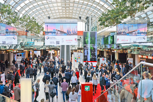  An der EuroShop 2023 nahmen 1.830 Aussteller aus 55 Ländern auf über 103.000 m² netto in 16 Messehallen teil 