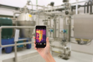  Die von Alfa Laval und Microsoft entwickelte App „Visual Condition Assessment“ ermöglicht eine visuelle Zustandsüberwachung mittels Wärmebildprüfung im laufenden Betrieb 