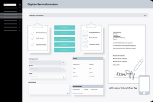  Digitale Serviceformulare mit elektronischer Unterschrift per App – auch Hygiene- und energetische Inspektionen werden anhand von Checklisten durchgeführt 