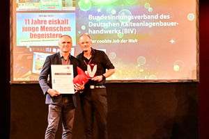  BIV-Geschäftsführer Dietrich Asche (l.) und Dirk Steiger (Büro für Werbung, Konzept, Text), der „Kopf“ hinter der Kampagne „Der coolste Job der Welt“ 