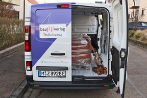  Der Transporter hat mit 8,9 m³ ein ordentliches Ladevolumen. 