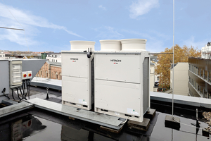  Hitachis neue air365 Max Außengeräte zum kompletten Austausch der bestehenden 3-Leiter-Anlage 